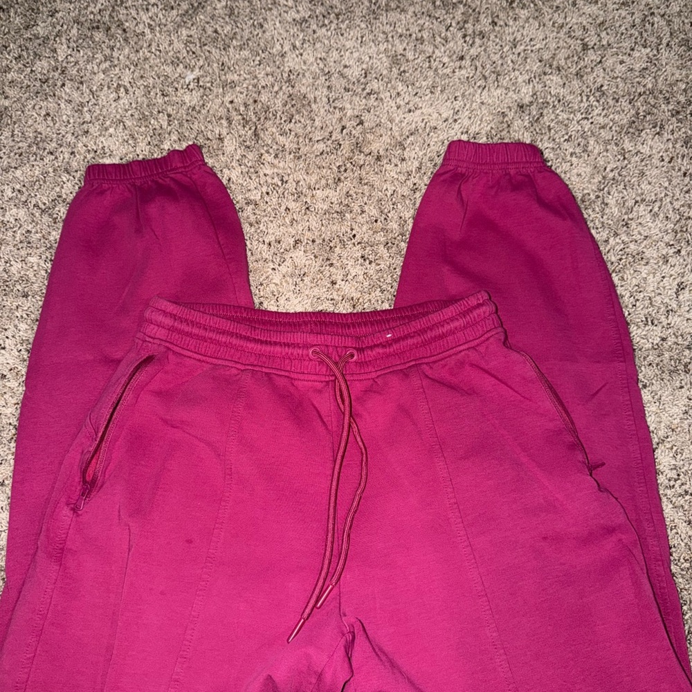 Fuchsia Drawstring Jogger Pants